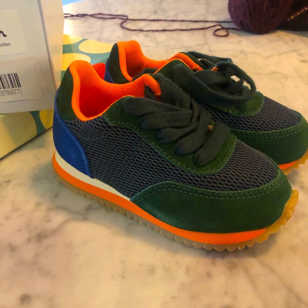 Mini Boden suede sneakers